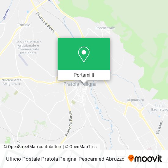 Mappa Ufficio Postale Pratola Peligna