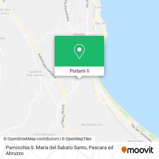 Mappa Parrocchia S. Maria del Sabato Santo
