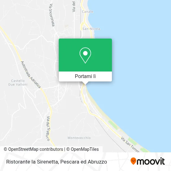 Mappa Ristorante la Sirenetta