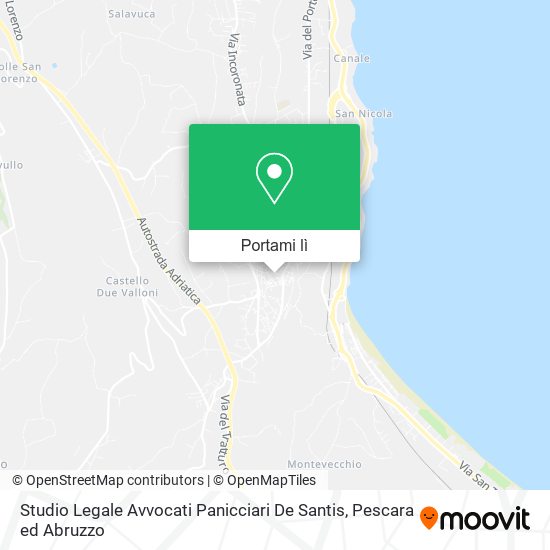 Mappa Studio Legale Avvocati Panicciari De Santis