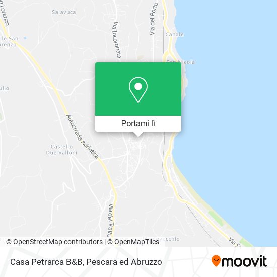 Mappa Casa Petrarca B&B