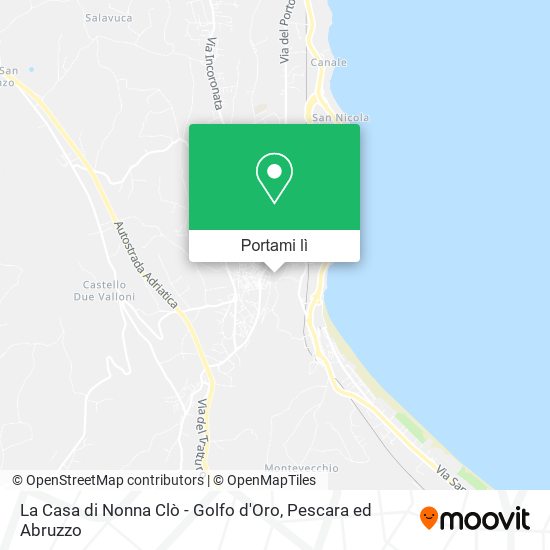 Mappa La Casa di Nonna Clò - Golfo d'Oro