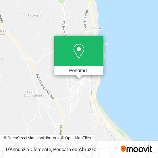 Mappa D'Annunzio Clemente