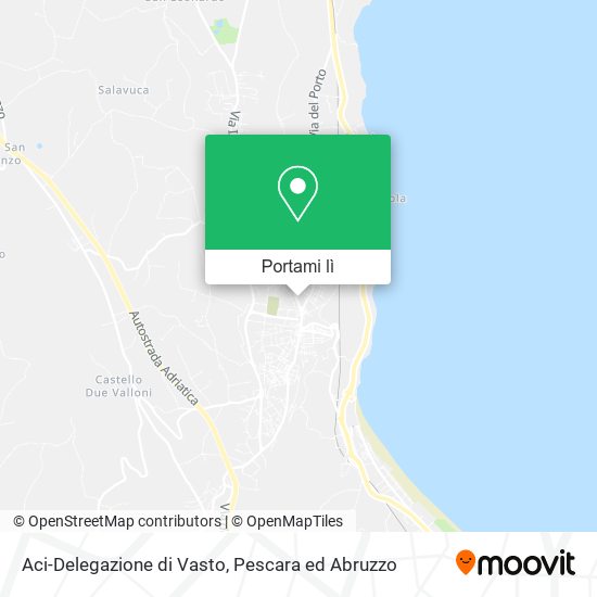 Mappa Aci-Delegazione di Vasto