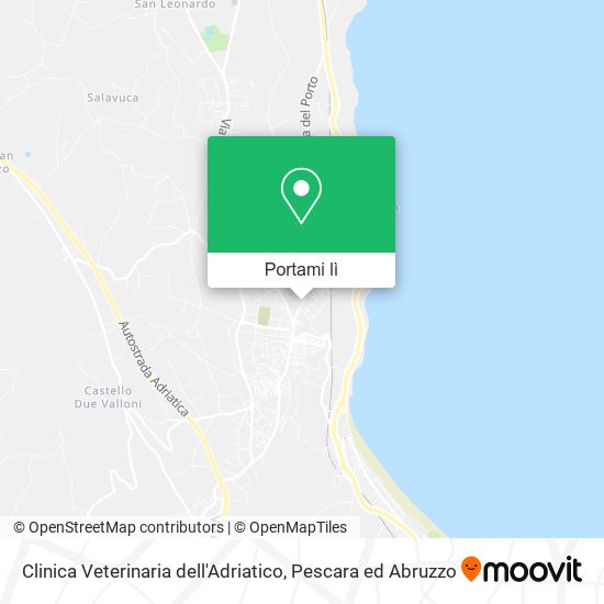 Mappa Clinica Veterinaria dell'Adriatico