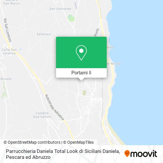 Mappa Parrucchieria Daniela Total Look di Siciliani Daniela