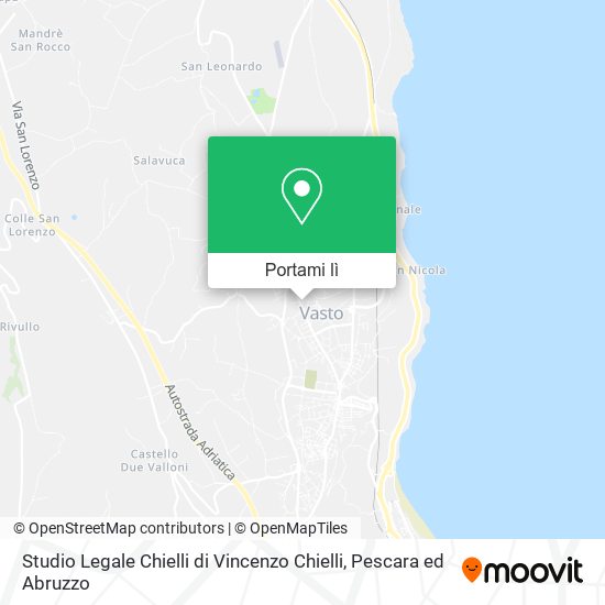 Mappa Studio Legale Chielli di Vincenzo Chielli