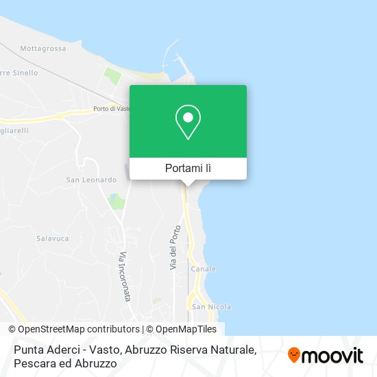 Mappa Punta Aderci - Vasto, Abruzzo Riserva Naturale