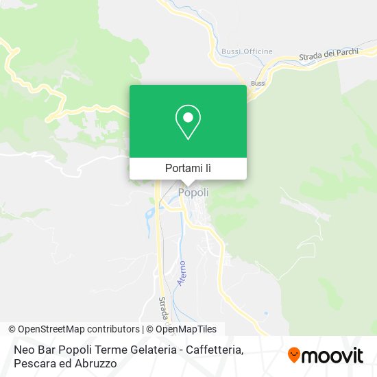 Mappa Neo Bar Popoli Terme Gelateria - Caffetteria