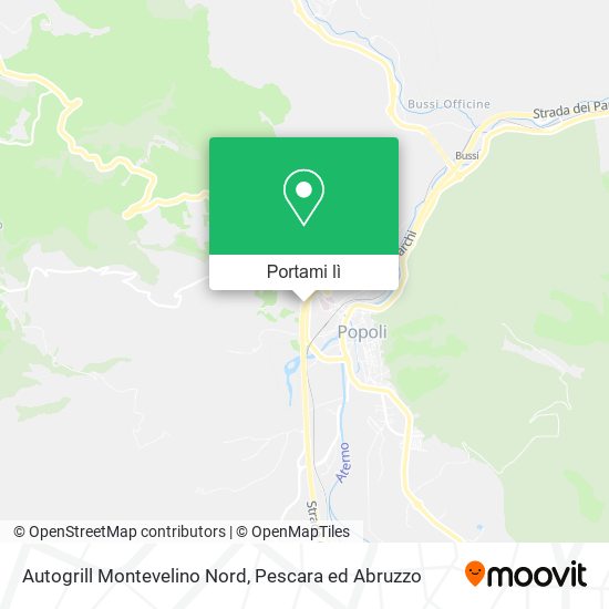 Mappa Autogrill Montevelino Nord