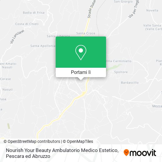 Mappa Nourish Your Beauty Ambulatorio Medico Estetico