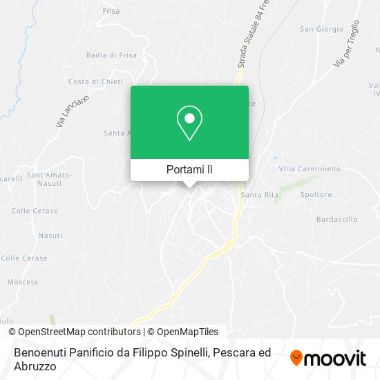 Mappa Benoenuti Panificio da Filippo Spinelli