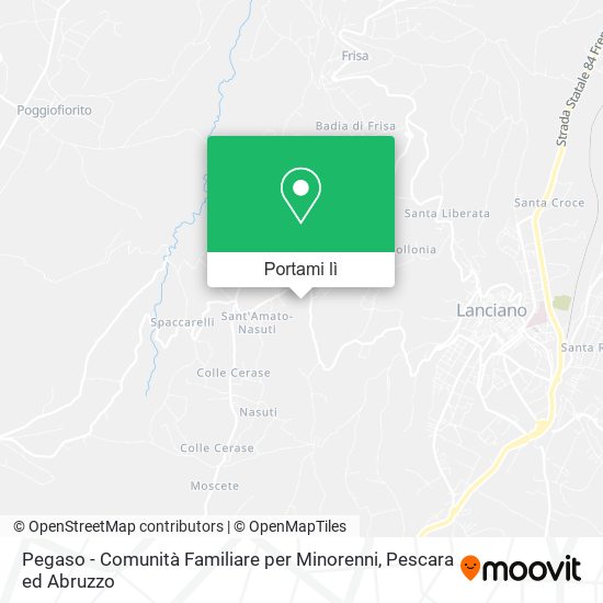 Mappa Pegaso - Comunità Familiare per Minorenni
