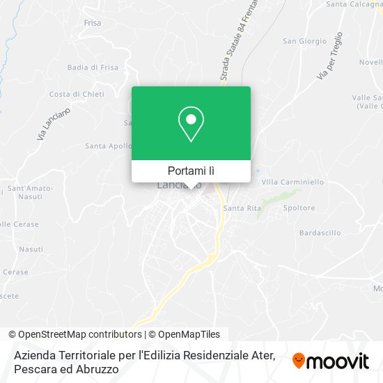 Mappa Azienda Territoriale per l'Edilizia Residenziale Ater