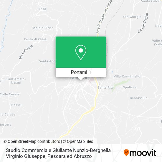 Mappa Studio Commerciale Giuliante Nunzio-Berghella Virginio Giuseppe