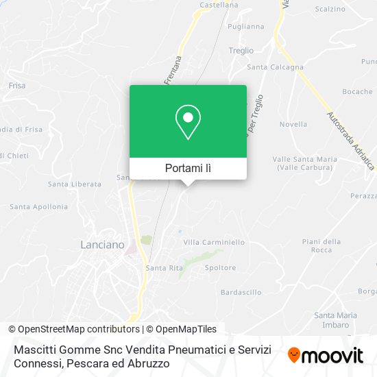 Mappa Mascitti Gomme Snc Vendita Pneumatici e Servizi Connessi