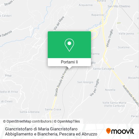 Mappa Giancristofaro di Maria Giancristofaro Abbigliamento e Biancheria