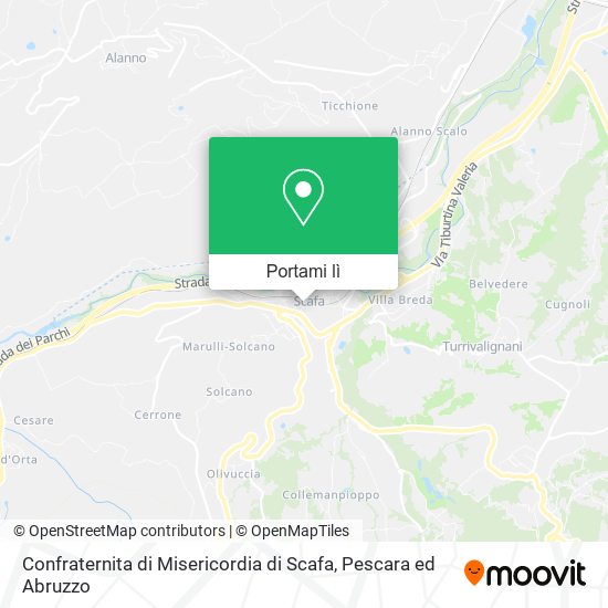 Mappa Confraternita di Misericordia di Scafa