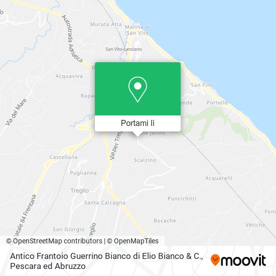 Mappa Antico Frantoio Guerrino Bianco di Elio Bianco & C.