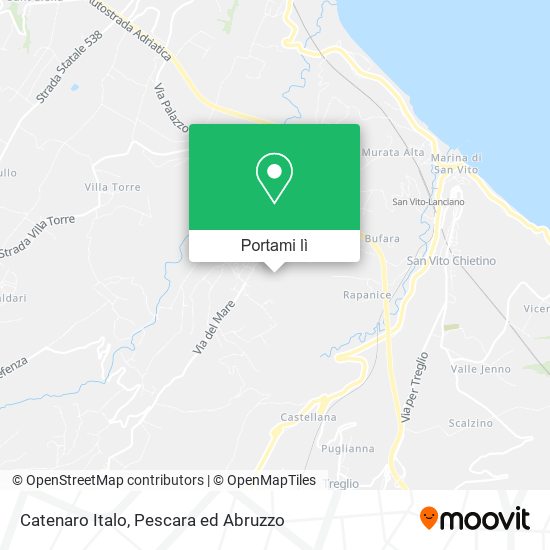 Mappa Catenaro Italo