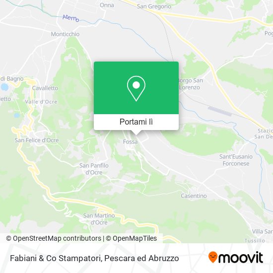 Mappa Fabiani & Co Stampatori