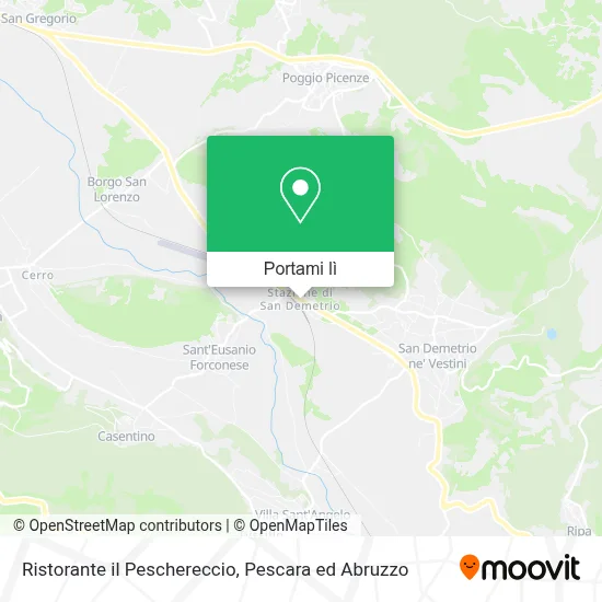 Mappa Ristorante il Peschereccio