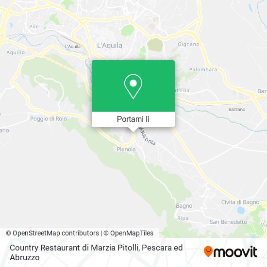 Mappa Country Restaurant di Marzia Pitolli