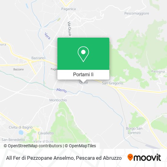 Mappa All Fer di Pezzopane Anselmo