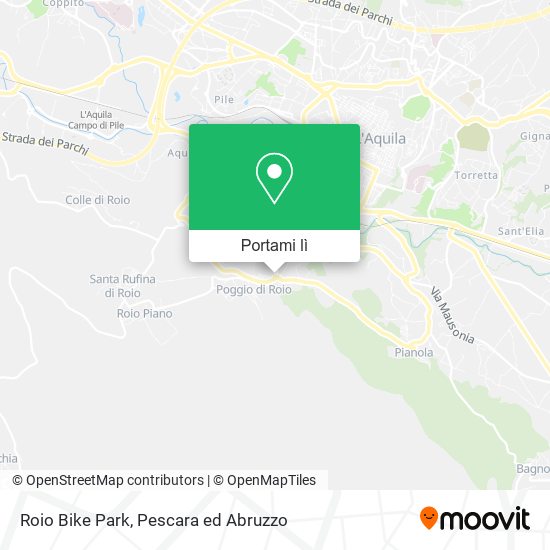 Mappa Roio Bike Park