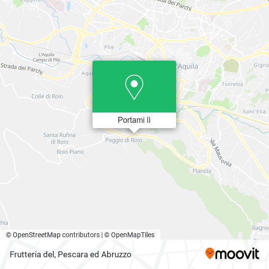 Mappa Frutteria del