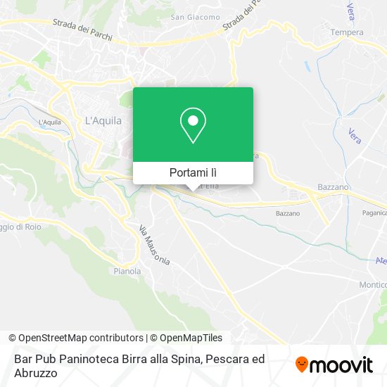 Mappa Bar Pub Paninoteca Birra alla Spina