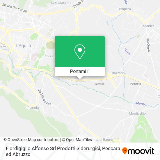 Mappa Fiordigiglio Alfonso Srl Prodotti Siderurgici
