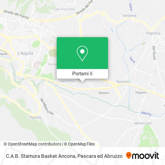Mappa C.A.B. Stamura Basket Ancona