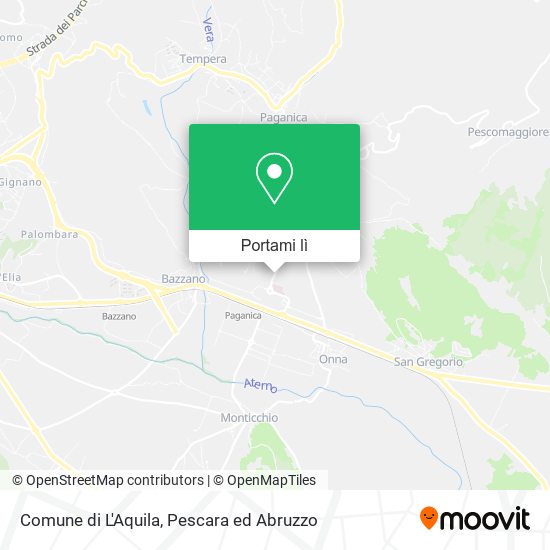 Mappa Comune di L'Aquila