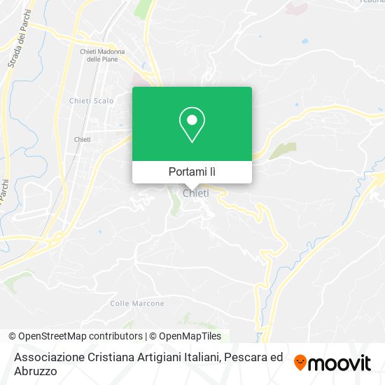 Mappa Associazione Cristiana Artigiani Italiani
