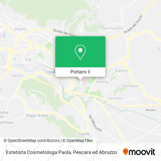 Mappa Estetista Cosmetologa Paola