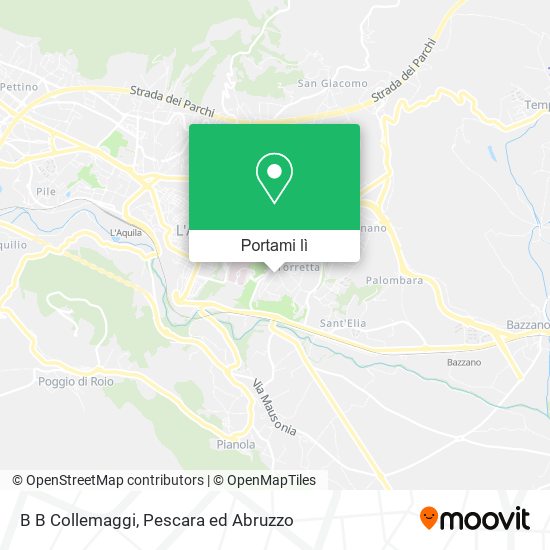 Mappa B B Collemaggi