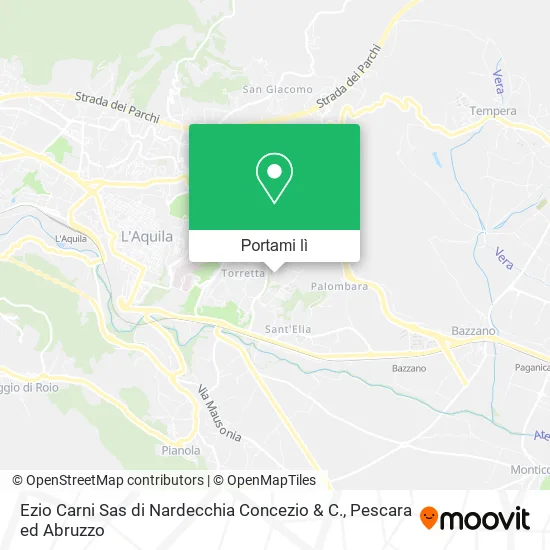 Mappa Ezio Carni Sas di Nardecchia Concezio & C.