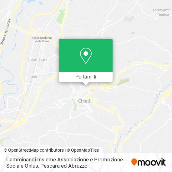 Mappa Camminandi Insieme Associazione e Promozione Sociale Onlus