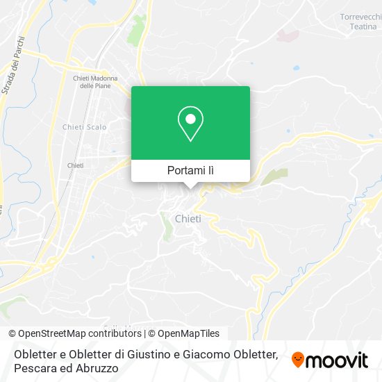 Mappa Obletter e Obletter di Giustino e Giacomo Obletter