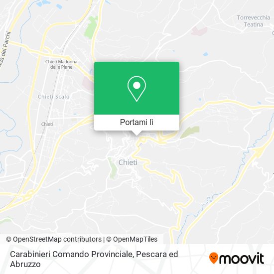 Mappa Carabinieri Comando Provinciale