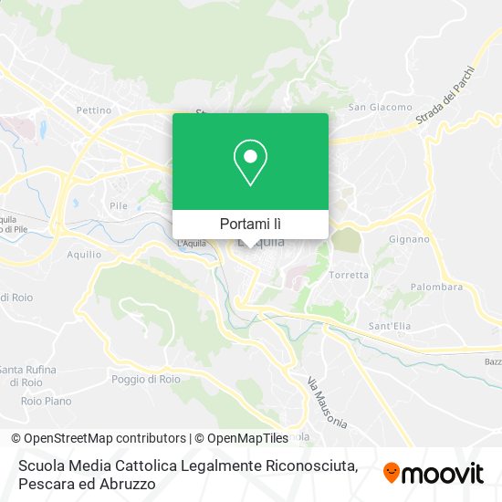 Mappa Scuola Media Cattolica Legalmente Riconosciuta