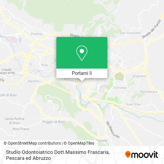 Mappa Studio Odontoiatrico Dott.Massimo Frascaria