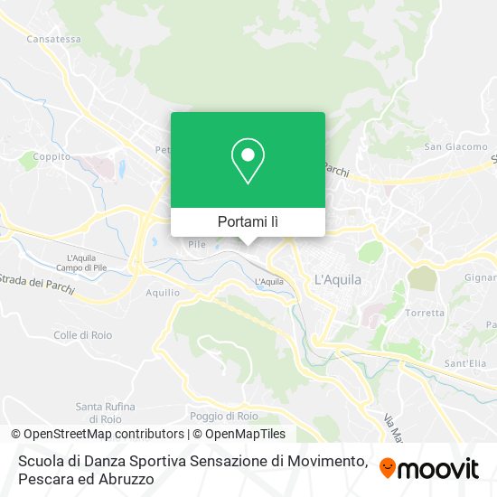 Mappa Scuola di Danza Sportiva Sensazione di Movimento