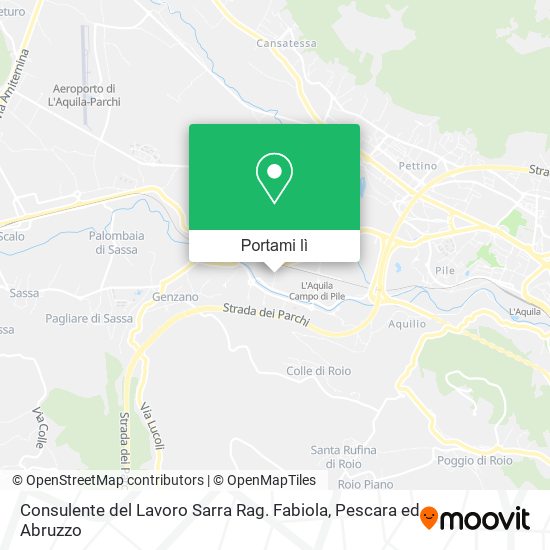 Mappa Consulente del Lavoro Sarra Rag. Fabiola