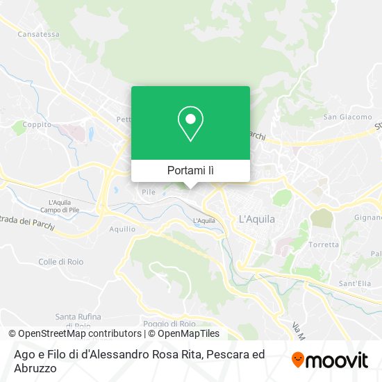 Mappa Ago e Filo di d'Alessandro Rosa Rita