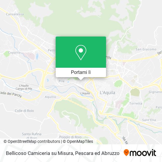 Mappa Bellicoso Camiceria su Misura