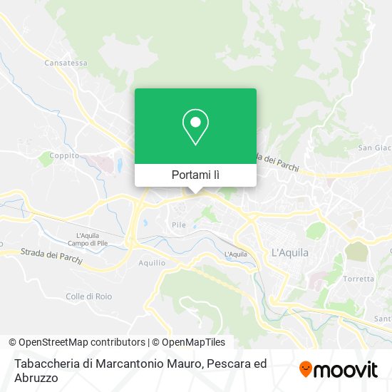 Mappa Tabaccheria di Marcantonio Mauro