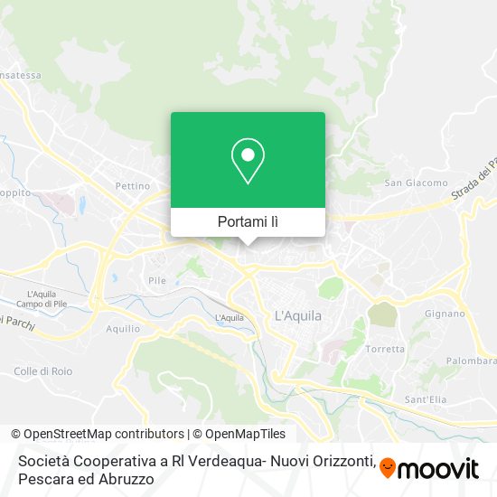 Mappa Società Cooperativa a Rl Verdeaqua- Nuovi Orizzonti