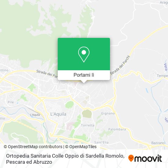 Mappa Ortopedia Sanitaria Colle Oppio di Sardella Romolo